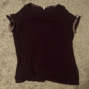 Burberry Maroon Tee